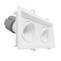 XXLED LED Downlight 30W - Schwenkbar - WEISS Doppelt - CRI+92 - UGR13 - Produktansicht