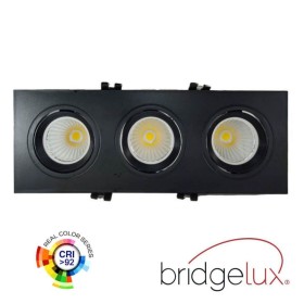 LED Downlight 45W - SCHWARZ - Schwenkbar - Dreifach - CRI+92 - UGR14