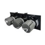 XXLED LED Downlight 45W - SCHWARZ - Schwenkbar - Dreifach - CRI+92 - UGR14 - technische Ansicht