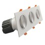 XXLED LED Downlight 45W - Schwenkbar - WEISS Dreifach - CRI+92 - UGR13