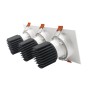 XXLED LED Downlight 45W - Schwenkbar - WEISS Dreifach - CRI+92 - UGR13 - technische Ansicht