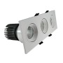 XXLED LED Downlight 45W - WEISS - Schwenkbar - Dreifach - CRI+92 - UGR13