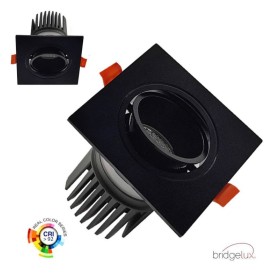 XXLED LED Downlight Quadratisches 15W - Schwenkbar - SCHWARZ - CRI+92 - UGR13