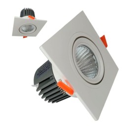 XXLED LED Downlight Quadratisches 15W - Schwenkbar - WEISS - CRI+92 - UGR13