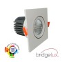 XXLED LED Downlight Quadratisches 15W - Schwenkbar - WEISS - CRI+92 - UGR13 - Detailansicht