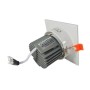 XXLED LED Downlight Quadratisches 15W - Schwenkbar - WEISS - CRI+92 - UGR13 - technische Ansicht