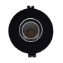 XXLED LED Downlight Rund 15W - Schwenkbar - Schwarz - CRI+92 - UGR13 - Detailansicht
