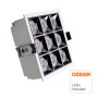 XXLED LED Einbaustrahler 40W mit OSRAM Chip PALACE 24º UGR17 140lm/W - technische Ansicht