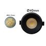 XXLED LED Strahler Downlight 5W - Schwarz - Bridgelux Chip - UGR13 - technische Ansicht