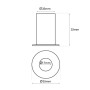 XXLED LED Strahler Downlight 5W - Weiss - Bridgelux Chip - UGR13