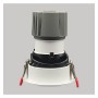 XXLED Runder LED-Downlight 15W schwenkbar - Weiss - Serie Oculus - CRI+92 - UGR13 - technische Ansicht