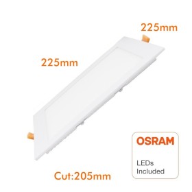 LED Einbauleuchte 20W Quadratisch - OSRAM CHIP DURIS E 2835