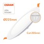 XXLED Plafonnier encastrable LED 24W circulaire - UGR17 - puce OSRAM DURIS E 2835 - vue détaillée