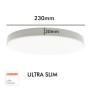 XXLED Plafoniera LED 24W chip OSRAM - DRAMMEN - Argento - immagine prodotto