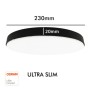 XXLED Plafoniera LED 24W Chip OSRAM - NARVIK - Nero - immagine prodotto