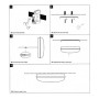 XXLED Plafoniera LED 12W -PURELIGHT- Interni ed Esterni - IP65 - vista tecnica