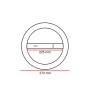 XXLED Convertisseur d'Anneau + Plaque LED Slim Ronde 20W - Puce OSRAM DURIS E 2835 - vue détaillée
