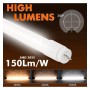 XXLED 25 stk. LED Röhre 13W T8 Glas 90cm - HOHE LEUCHTIGKEIT - OSRAM CHIP - technische Ansicht