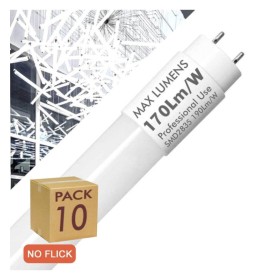 XXLED PACK 10stk. LED Röhre Glas - 20W PRO - 120cm T8 - 170 Lm/W - PRO MAX LUMENS - 3400Lm - NO FLICK