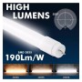 XXLED PACK 10stk. LED Röhre Glas - 25W - 150cm T8 - 170 Lm/W - PRO MAX LUMENS - 4250Lm - NO FLICK - Detailansicht