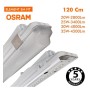 XXLED OSRAM LED-Chip Feuchtraum-Wannenleuchte 120cm (35W-30W-25W-20W Einstellbar) IP66 - Detailansicht