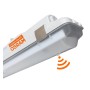XXLED OSRAM LED-Chip Feuchtraum-Wannenleuchte 150cm PIR-Sensor (44W-38W-32W-25W Einstellbar) IP66
