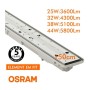 XXLED OSRAM LED-Chip Feuchtraum-Wannenleuchte 150cm PIR-Sensor (44W-38W-32W-25W Einstellbar) IP66 - Produktansicht