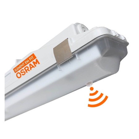 XXLED OSRAM LED-Chip Feuchtraum-Wannenleuchte 120cm PIR-Sensor (35W-30W-25W-20W Einstellbar) IP66