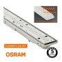XXLED OSRAM LED-Chip Feuchtraum-Wannenleuchte 120cm PIR-Sensor (35W-30W-25W-20W Einstellbar) IP66