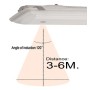 XXLED OSRAM LED-Chip Feuchtraum-Wannenleuchte 120cm PIR-Sensor (35W-30W-25W-20W Einstellbar) IP66