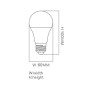 XXLED LED Lampe 9W E27 A60 180º - OSRAM CHIP DURIS E 2835 - technische Ansicht