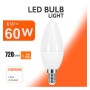 XXLED 10stk. Kerze 6W LED Lampe E14 C37 180º - OSRAM CHIP DURIS E 2835 - Produktansicht