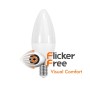XXLED 10stk. Kerze 6W LED Lampe E14 C37 180º - OSRAM CHIP DURIS E 2835 - Detailansicht