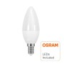 XXLED 10stk. Kerze 6W LED Lampe E14 C37 180º - OSRAM CHIP DURIS E 2835 - technische Ansicht