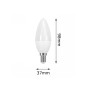 XXLED 10stk. Kerze 6W LED Lampe E14 C37 180º - OSRAM CHIP DURIS E 2835 - Produktansicht