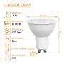 XXLED 10stk. Dichroitische 6W LED SMD 60° GU10 - OSRAM CHIP DURIS E 2835 - technische Ansicht