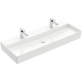 Lavabo Villeroy & Boch Memento 2.0 120 cm con 2 fori per rubinetto, senza troppo pieno
