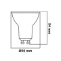 XXLED 10stk. Lampada LED 6W SAMSUNG GU10 VETRO - immagine prodotto