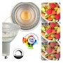 XXLED 10stk. Lampe LED GU10 8W HIGH LUMINOSITY - Kristall - 24º - SMD1A1A - Dimmbar TRIAC - technische Ansicht