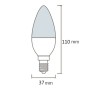 XXLED 10x Stk. LED Birne ULTRA-6 E14 6W - Detailansicht