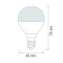 XXLED 10x Lampadina LED ELITE-6 6W E14 - vista dettagliata