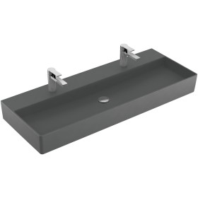 Villeroy & Boch Memento 2.0 Lavabo 120 cm con 2 fori per rubinetto, senza troppo pieno