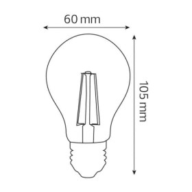 10x Stk. LED Filament Birne FILAMENT GLOBE-8 8W E27