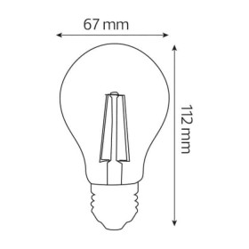 10x Stk. LED Filament Birne FILAMENT GLOBE-10 10W E27