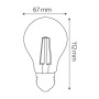 XXLED 10x Stk. LED Filament Birne FILAMENT GLOBE-15 15W E27 - Detailansicht