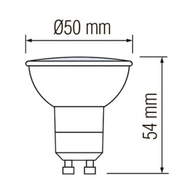 10x Stk. Dimmbarer LED Spot VISION-6 6W GU10