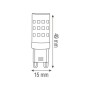 XXLED 10x Stk. LED Kapsellampe PETA-4 4W G9 - Detailansicht