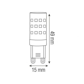 10x Stk. LED Kapsellampe PETA-6 6W G9