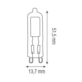 10x Stk. LED Stiftsockellampe EXA-3 3W G9