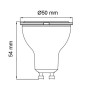 XXLED 10x Stk. LED Spot Linse CONVEX-4 4W GU10 - Detailansicht